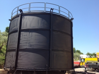 Verniciatura serbatoio di Biogas